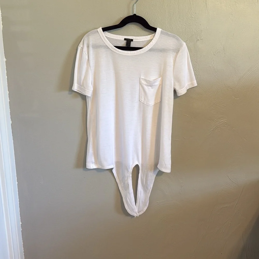 J. Crew tie front pocket t shirt